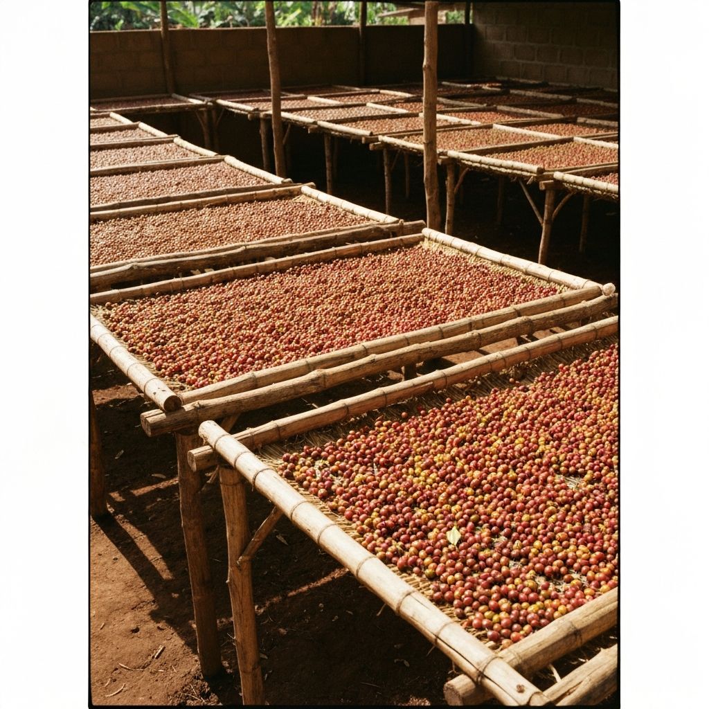 Coffee processing with fresh water
